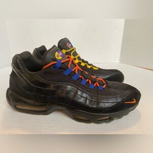 Vintage Nike Air Max 95 Premium Sneakers NY NYC LA Black Purple Shoes Mens Sz 14